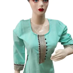 Amazing Green kurti(kurta only) blend cotton