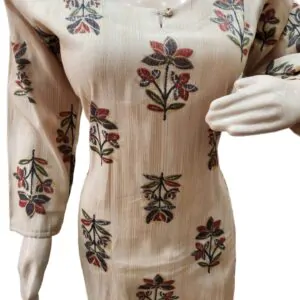 Attractive Formal and daily wearing kurti for women(kurta only), blend cotton , single