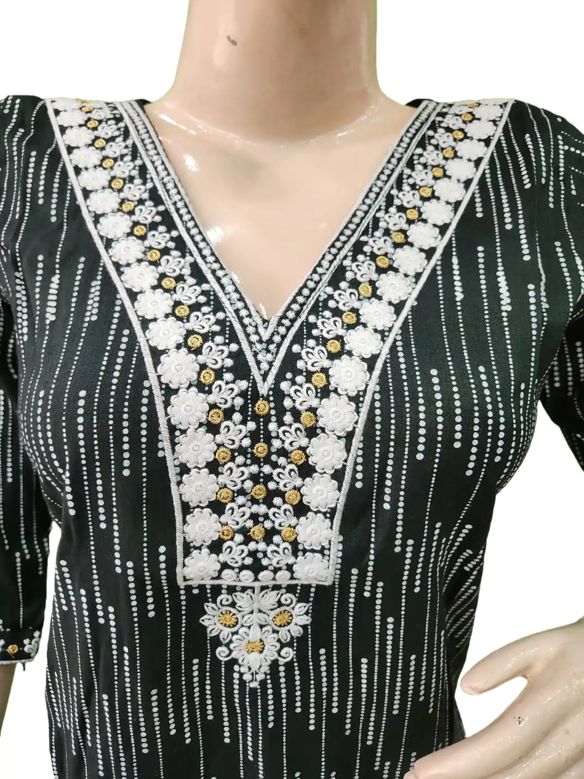 Amazing black kurti(kurta only) blend cotton