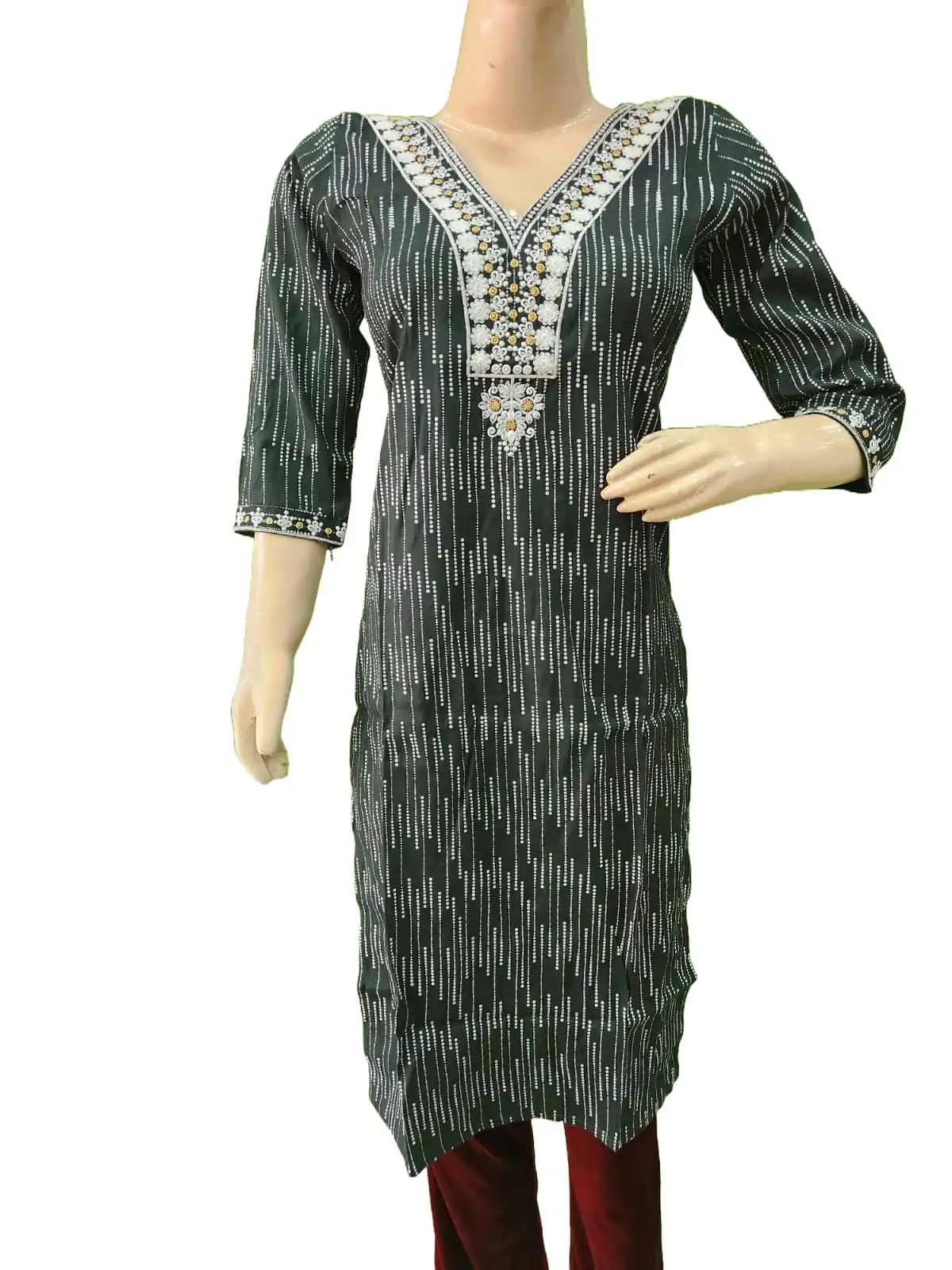 Amazing black kurti(kurta only) blend cotton - Image 3